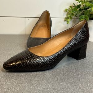 AQUATALIA Size 8 Brown Snake Pattern. Made in Italy. EUC.